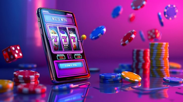 Antarmuka aplikasi rrslot di layar Android dan iPhone menampilkan menu pertandingan Liga 1 dan dealer langsung